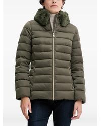 Geox - Bettanie Texture-Collar Quilted Jacket - Lyst