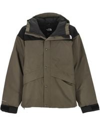 The North Face - Mountain Down hooded panelled jacket - Lyst