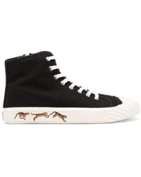 KENZO - High-Top-Sneakers mit Tiger-Print - Lyst