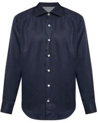 Eleventy - Camicia A Maniche Lunghe - Lyst