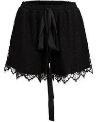 RAQUETTE - Lace-Trim Shorts - Lyst