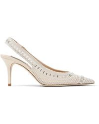 Arteana - Trieste Embellished Crochet Slingback Pumps - Lyst
