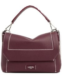 Lancel - Medium Leather Flap Tote Bag - Lyst
