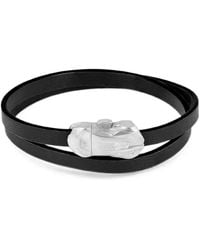 Tateossian - Double-Wrap Leather Bracelet - Lyst