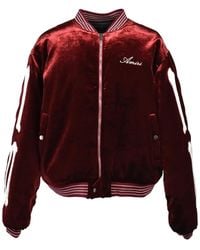 Amiri - Bones Velvet Bomber Jacket - Lyst