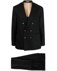 Brunello Cucinelli - Virgin Wool Pinstripe Suit - Lyst