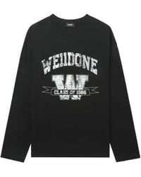 we11done - ロゴ ロングtシャツ - Lyst