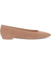 Gianvito Rossi - Point-Toe Ballet Flats - Lyst