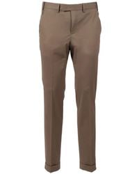 PT Torino - Flap-Pocket Turn-Up Trousers - Lyst