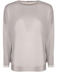 Purotatto - Patch-Pocket Round-Neck Sweater - Lyst