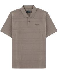 BOSS - X Aston Martin Horizontal-Stripe Cotton Polo Shirt - Lyst