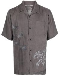 Maharishi - Flying Cranes Embroidered Short-sleeved Shirt - Lyst