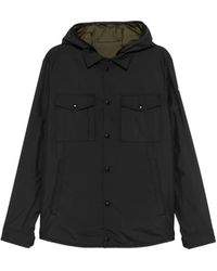 Moncler - Chaqueta Con Capucha Y Parche Del Logo - Lyst