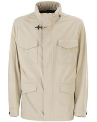 Fay - Jack Met Afneembare Capuchon En Klepzak - Lyst
