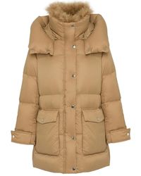 Yves Salomon - Hooded Down Coat - Lyst