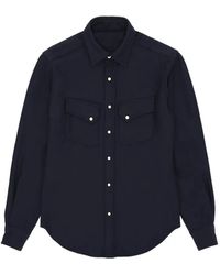 Fortela - Pasadena Contrast-Stitching Shirt - Lyst