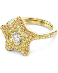 Swarovski - Sublima Star-Motif Crystal-Embellished Ring - Lyst