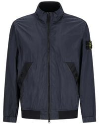Stone Island - Zipped Blouson Jacket - Lyst