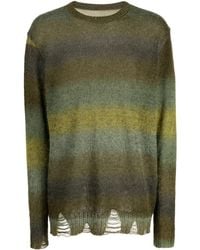 Song For The Mute - Striped Crew-Neck Jumper - Lyst