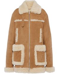 Maison Margiela - Shearling-Trim Suede Jacket - Lyst
