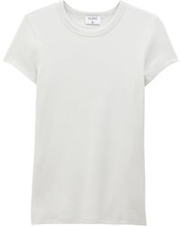 Filippa K - Fein geripptes T-Shirt aus Bio-Baumwollgemisch - Lyst