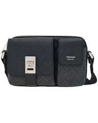 Ferragamo - Schoudertas Met Monogram Jacquard - Lyst