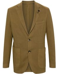 Lardini - Blazer Monopetto Con Revers A Lancia - Lyst