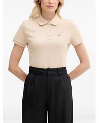 Lacoste - Logo-Patch Piqué Polo Shirt - Lyst
