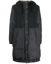 Brunello Cucinelli - Virgin Wool, Cashmere Fleece Down-filled Coat - Lyst