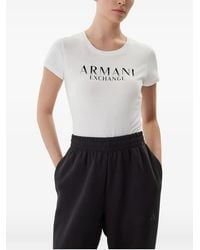 ARMANI EXCHANGE - Logo-Print T-Shirt - Lyst