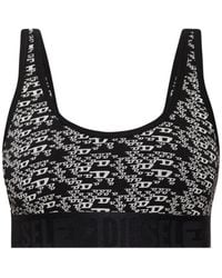 DIESEL - Logo-Print Bra - Lyst