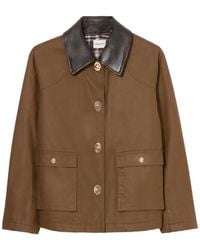 Claudie Pierlot - Parka Courte À Effet Ciré - Lyst