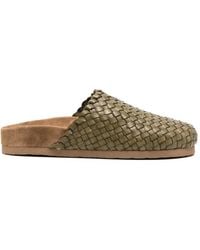 Dragon Diffusion - Woven-Leather Mules - Lyst