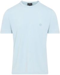 Giorgio Armani - Logo-Detail T-Shirt - Lyst