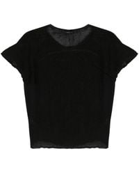 Transit - Semi-sheer Knitted Blouse - Lyst