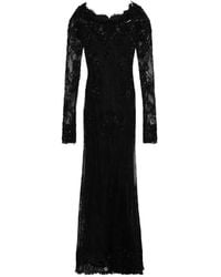 Blumarine - Embroidered Floral-Lace Maxi Dress - Lyst