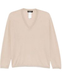 Fabiana Filippi - V-Neck Long-Sleeve T-Shirt - Lyst