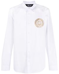 Just Cavalli - Logo-print Cotton Shirt - Lyst