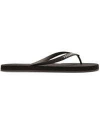 DSquared² - Logo-Print Flip-Flops - Lyst