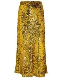 Roberto Cavalli - Sequin-Embellishment Midi Skirt - Lyst