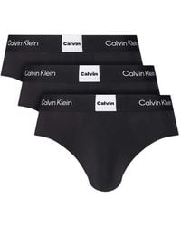 Calvin Klein - Logo-Waistband Cotton Briefs - Lyst