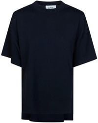 Alpha Studio - Side-Slit T-Shirt - Lyst