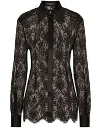 Dolce & Gabbana - Lace Shirt - Lyst