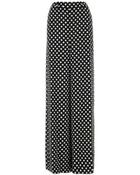 Saint Laurent - Satin Polka-dot Pants - Lyst