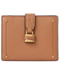 Chloé - Padlock-Detail Leather Wallet - Lyst