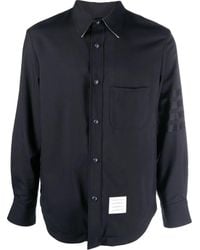 Thom Browne - Plain Weave 4-Bar Shirt Jacket - Lyst