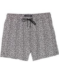 Tagliatore - Floral-Print Swim Shorts - Lyst