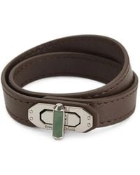 Shanghai Tang - Tang Locket Jade Leather Bracelet - Lyst