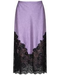 Fleur du Mal - Juliet Lace Midi Skirt - Lyst