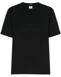 C.P. Company - Embroidered Logo Cotton T-shirt - Lyst